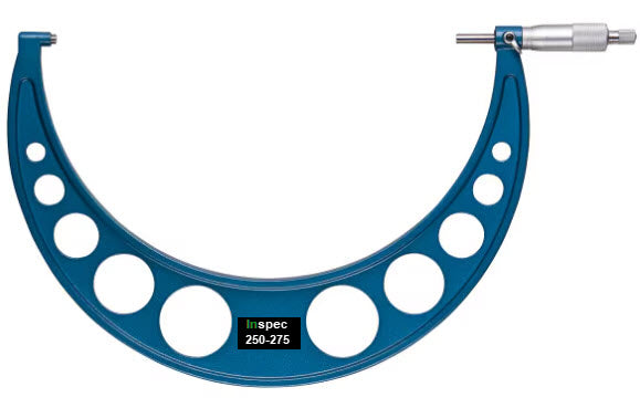 Inspec 106-11-000 Outside Micrometer 250-275mm Carbide Measuring faces Painted on fine cast frame Graduation .01mm