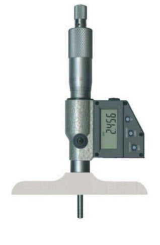 Inspec Digital Depth Micrometer 0-150mm/0-6" Base 100mm/4" Resolution .001mm/.00005", 233-34-510