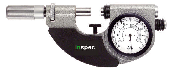 Inspec 283-81-000 Analogue snap micrometer 0-25mm/0,001 mm IP54