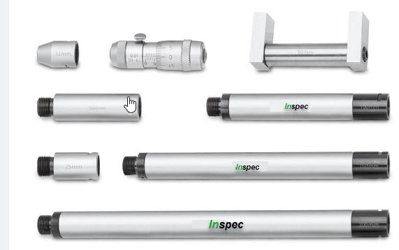 Inspec Inside Micrometer 301-13-050 Range 50-300mm