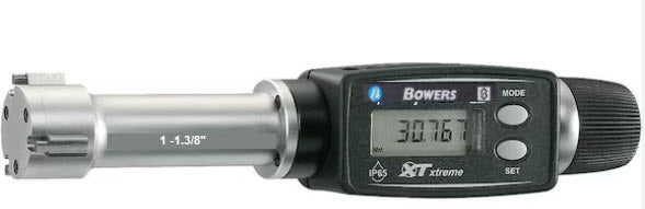 Bowers Digital Electronic Holemike Internal Micrometer, 1"-1-3/8" Measuring Range XTD25i