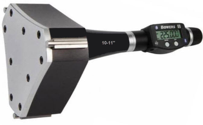 Bowers XT Digital Micrometer With Bluetooth 10-11"/250-275mm XTD250i-BT