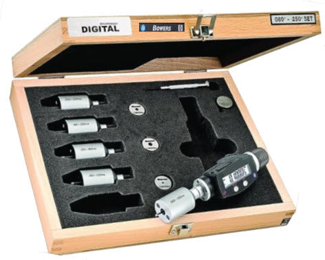 Bowers Electronic Internal Bore Micrometer Set 2-6mm Range SXTD1M-BT