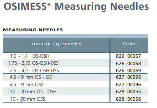 Schwenk OSIMESS 62800056 Needle for OSS Split ball probes up to 10-20mm