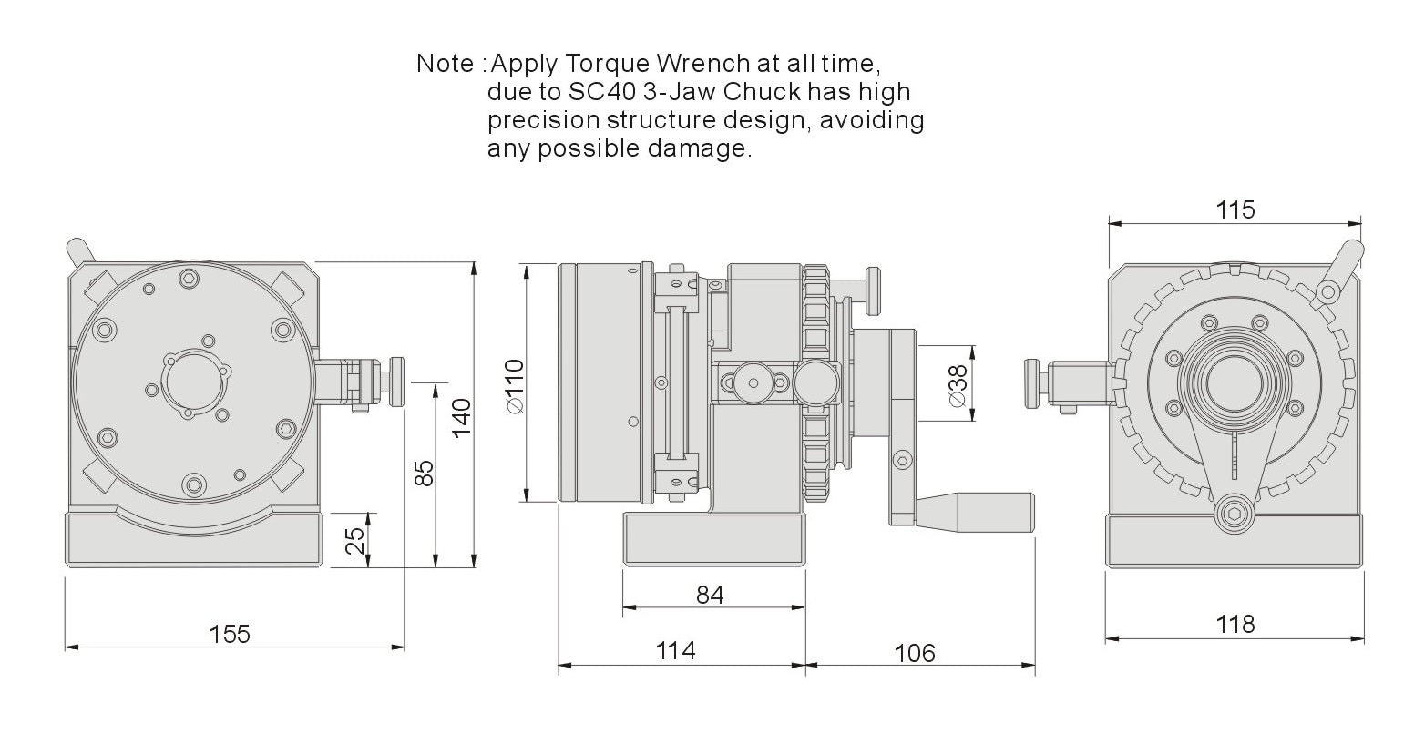 PFH-SC40 Super Precision INOX 3-Jaws Punch Former Accuracy .003mm