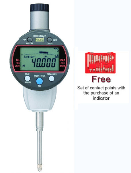 Mitutoyo 543-590B-10 Digital Indicator Calculation ID-C 25.4mm 0.001mm Flat Back Plate 0-25.4mm
