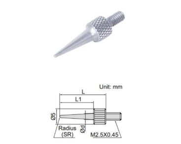 Needle Contact Point INSIZE 17mm 6282-1602 steel M2.5 x .45