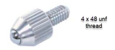 INSIZE Ball Contact Points Product Code: 6282-0102  Length: 7.3mm  Material of measuring Face: Carbide 4 x 48 thread UNF