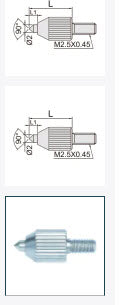 9mm Conical Contact Point - 6282 Series (INSIZE) 6282-0801 M2.5 x .45