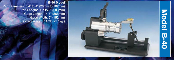 Universal Punch B-40 Part Diameters: 3/4” - 4” (20mm to 102mm) Part Lengths: up to 8” (203mm) Accuracy .005mm/.0002"