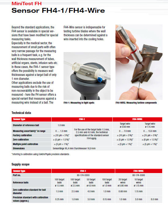 Elektro Physic 80-174-1200, FH4M-90 range 0-9mm