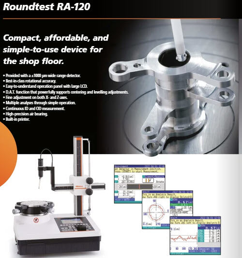 Mitutoyo RA-120 [inch/mm] Mechanical table [inch/mm] Item number: 211-544-13