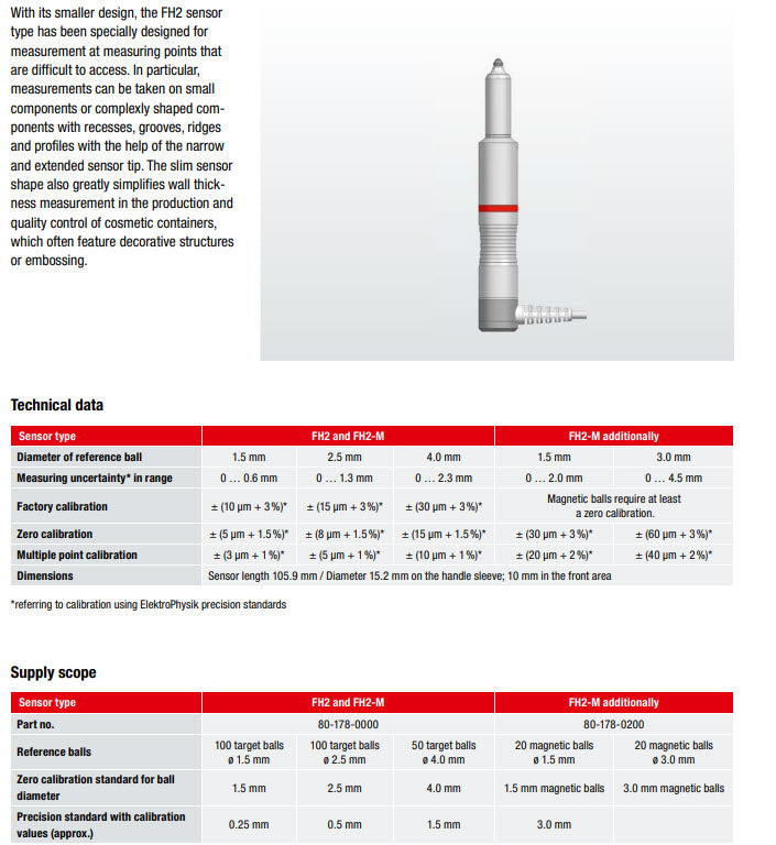 Elektro Physic 80-178-0000 Sensor FH2