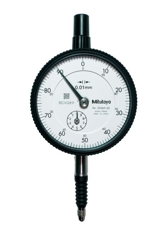 Dial Gauge, Lug Back, ISO Type IP64, 10mm, 0,01mm 2046A-60