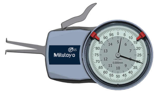 Mitutoyo Metric Internal Dial Caliper Gauge 5-15mm, 0,005mm 209-301 (Kroeplin Equivalent H105)