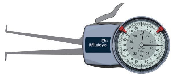 Mitutoyo Metric Internal Dial Caliper Gauge 20-40m 0,01mm 209-303 (Kroeplin Equivalent H220)