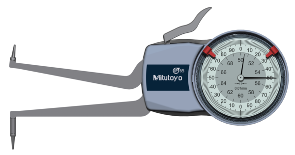 Mitutoyo Metric Internal Dial Caliper Gauge 50-70mm 0,01mm 209-306 (Kroeplin Equivalent H250)