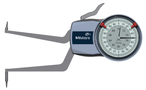 Mitutoyo Metric Internal Dial Caliper Gauge 70-90mm 0,01mm 209-308 (Kroeplin Equivalent H270)