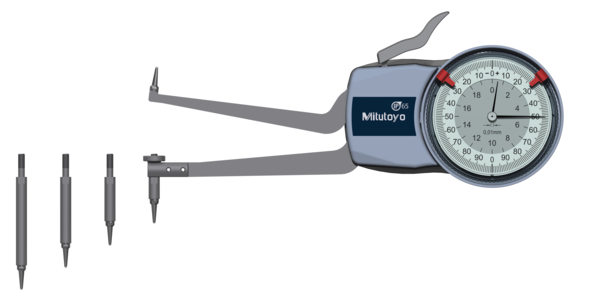 Mitutoyo Metric Internal Dial Caliper Gauge 50-100mm 0,01mm 209-310 (Kroeplin Equivalent H2M50)