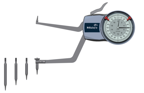 Mitutoyo Metric Internal Dial Caliper Gauge 90-140mm 0,01mm 209-311 ( Kroeplin Equivalent H2M90)