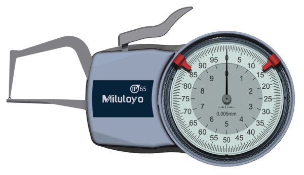 Mitutoyo External Dial Caliper Gauge , 0,005mm 209-401,  0-10mm ( Kroeplin Equivalent D1R10S)