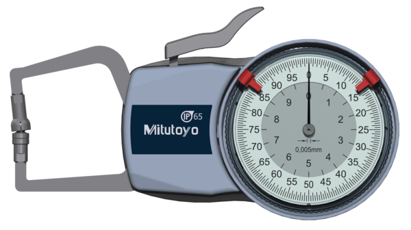 Mitutoyo External Dial Caliper Gauge , 0,005mm 209-403, 0-10mm ( Kroeplin Equivalent D110T)