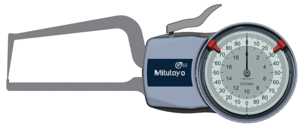 Mitutoyo External Dial Caliper Gauge , 0,005mm 209-406,  0-20mm ( Kroeplin Equivalent D2520S)