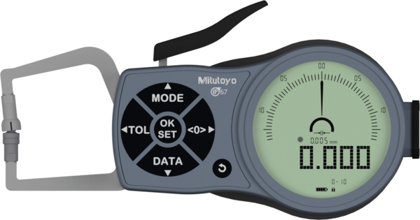 Mitutoyo External Digital Caliper Gauge 209-931, 0-10mm Disc 6mm ( Kroeplin Equivalent K110T)