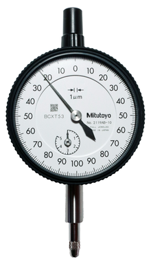 Dial Gauge, Lug Back, ISO Type Jewelled Bearing, 5mm, 0,001mm 2119A-10