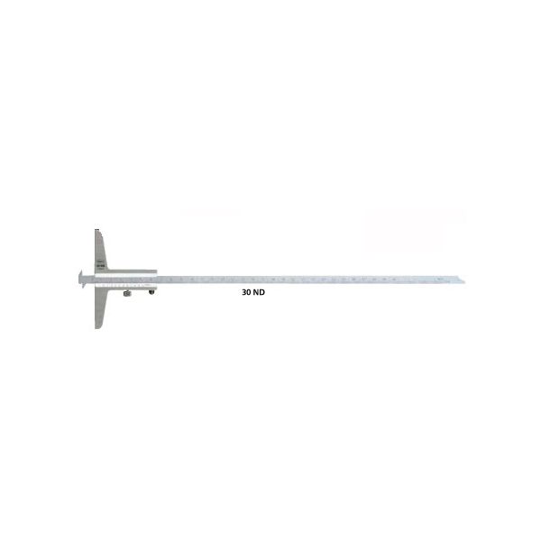 Mahr 4127350 Depth Gauges Mahr Vernier Depth Gauge Graduation: .05mm Model: 30NH Range: 150mm Base Length: 150mm Hook Type