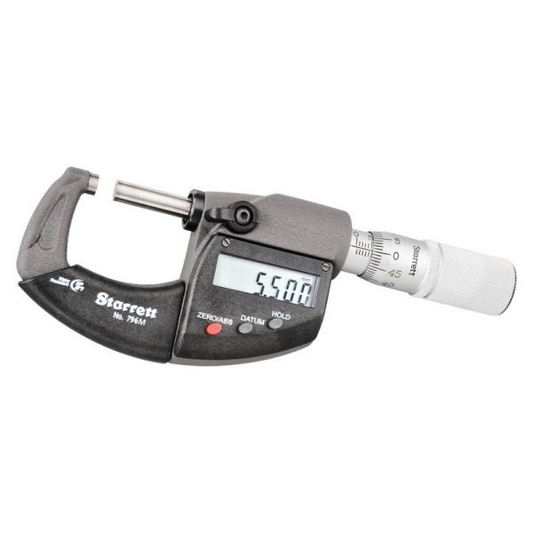 Starrett 796MXFL-25 Electronic Micrometers 0-25mm provide an IP67 level of protection