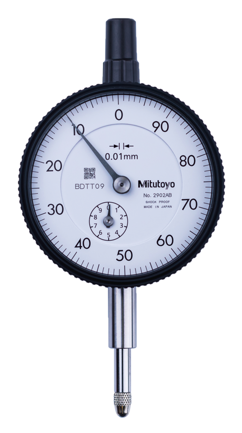 Dial Gauge, Lug Back, ISO Type Reverse Dial Face, 10mm, 0,01mm 2902A for Bore Gauge