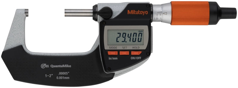 Digital Micrometer QuantuMike IP65 Inch/Metric, 25-50mm/1-2", with Bi-directional Output Item number: 293-181-40