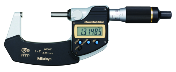 Mitutoyo Digital Micrometer QuantuMike IP65 Inch/Metric, 25-50mm 293-146-30 No Output