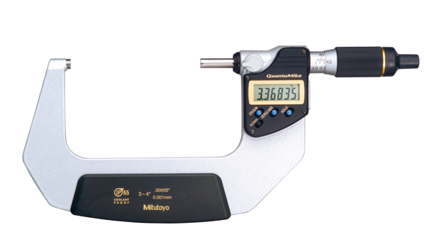 Mitutoyo Digital Micrometer QuantuMike IP65 Inch/Metric, 75-100mm/3-4" 293-183-30 With Output