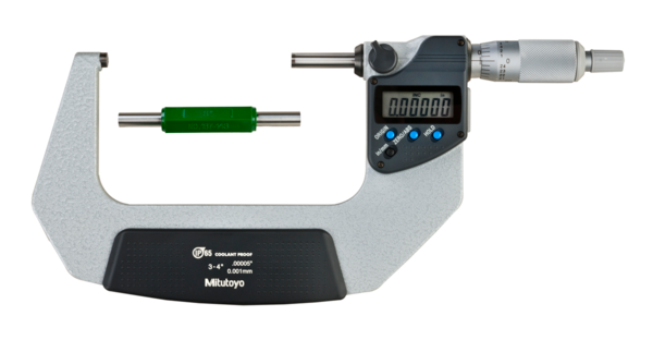 Mitutoyo Digital Micrometer IP65, Inch/Metric 75-100mm/3-4", without Output Item number:  Ratchet Thimble293-347