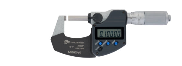 Mitutoyo Digital Micrometer IP65, Inch/Metric 0-25mm/ 0-1", without Output Item number: 293-348-30 Friction Thimble