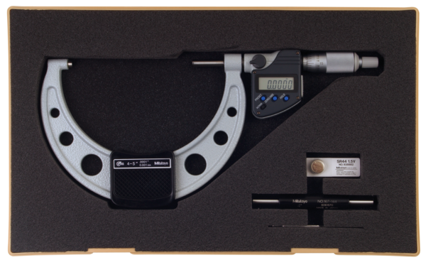 Mitutoyo Digital Micrometer IP65, Inch/Metric 175-200mm/7-8", with Output Item number: 293-353-30 Ratchet Stop