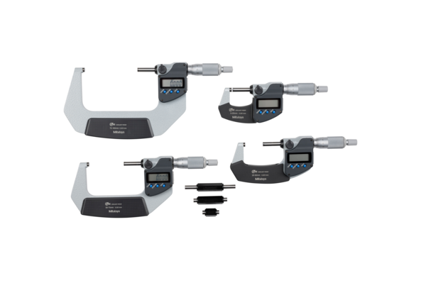 Mitutoyo Digital Micrometer IP65 Set 0-100mm (4 pcs.) 293-963-30