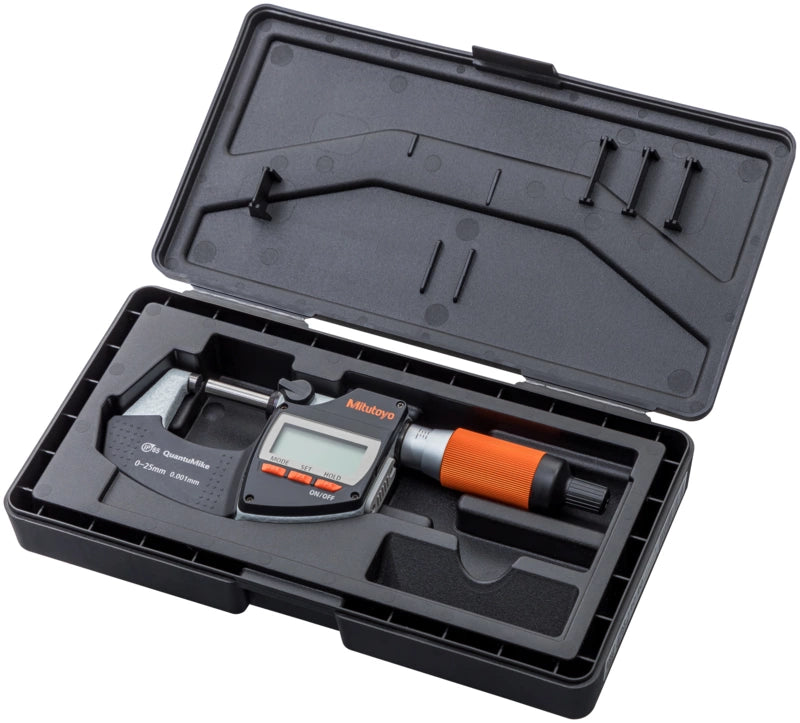 MITUTOYO 293-183-40 Digital Micrometer QuantuMike IP65 75-100mm/3-4" Resolution .001mm/.00005"
