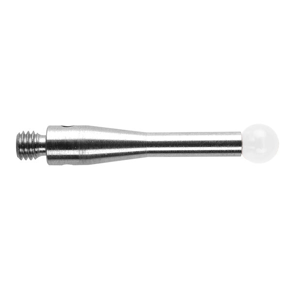 M3 Ø5 mm zirconia ball, stainless steel stem, L 21 mm, EWL 21 mm A-5003-9500