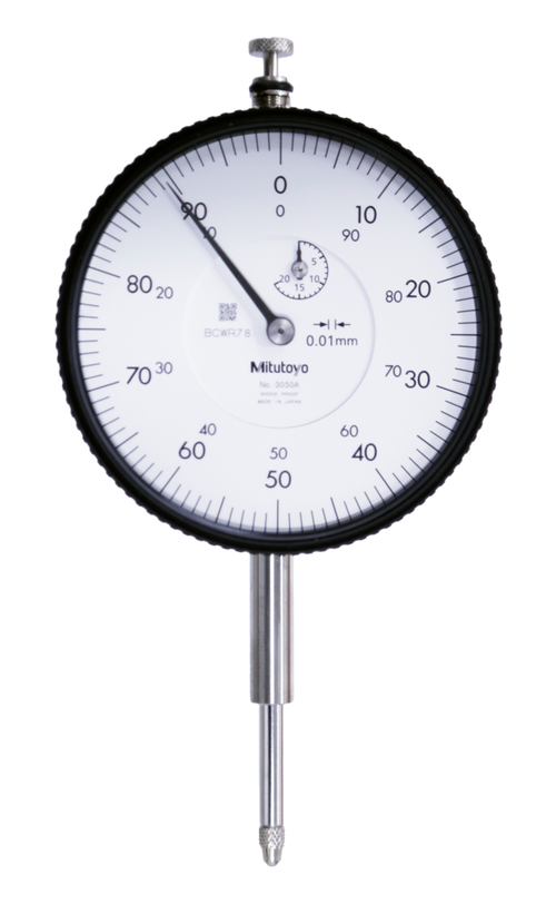 Dial Gauge, Lug Back, ISO Type 20mm, 0,01mm 3050F