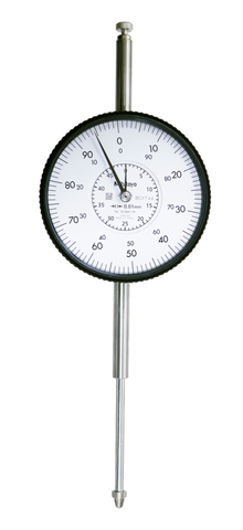 Dial Gauge, Lug Back, ISO Type Jewelled Bearing, Shockproof, 50mm, 0,01mm 3058A-19
