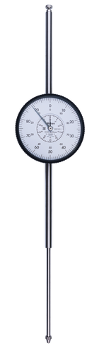 Dial Gauge, Flat Back, ISO Type Jewelled Bearing, Shockproof, 100mm, 0,01mm 3062AB-19