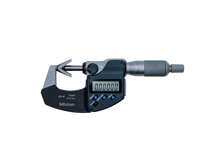 Mitutoyo Digital 3 Flute V-Anvil Micrometer 0,05-0,6" 314-361-30, No grooves