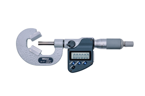 Mitutoyo Digital 3 Flute V-Anvil Micrometer 10.16-25.4mm/0,4-1" 314-362-30 Without grooves