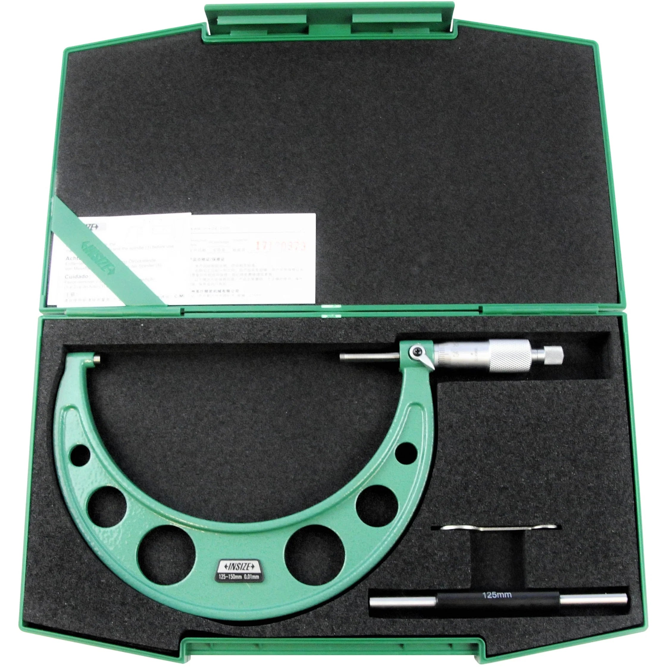 Insize Mechanical micrometers without heat shield 125-150mm x.001mm 3210-150