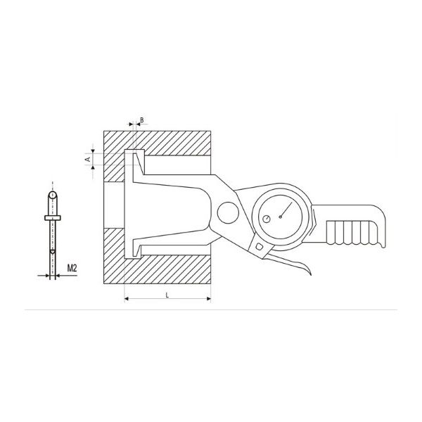 Inspec  Groove Caliper 55-75mm 323-133