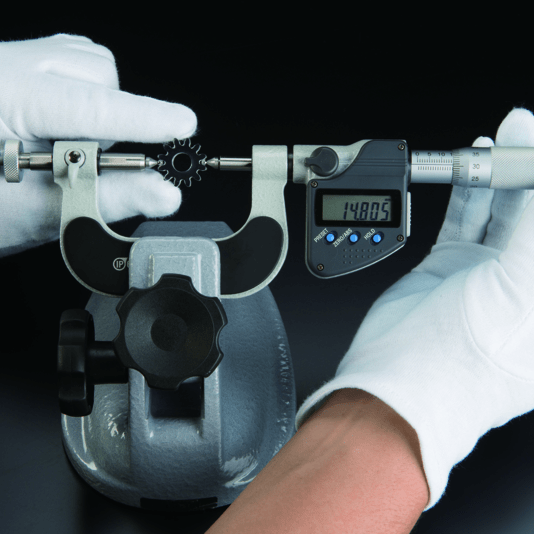 Mitutoyo Digital Gear Tooth Micrometer IP65 Inch/Metric, 1-2" 324-352-30