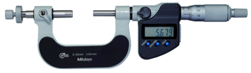Mitutoyo Digital Gear Tooth Micrometer IP65 Inch/Metric, 1-2" 324-352-30